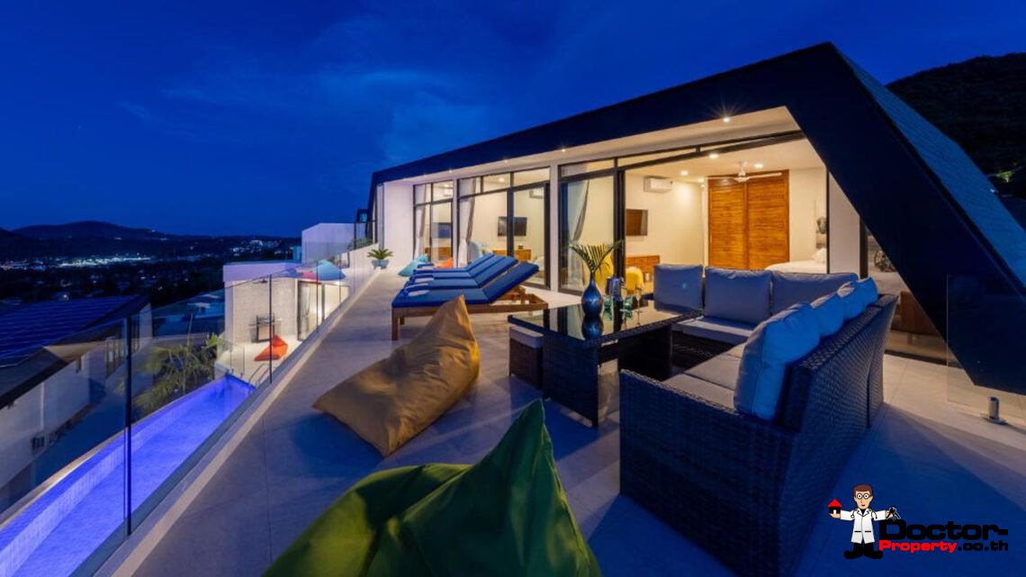 New Luxury 5 Bedroom Pool Villa with Stunning Sea View in Bo Phut, Koh Samui – For Sale