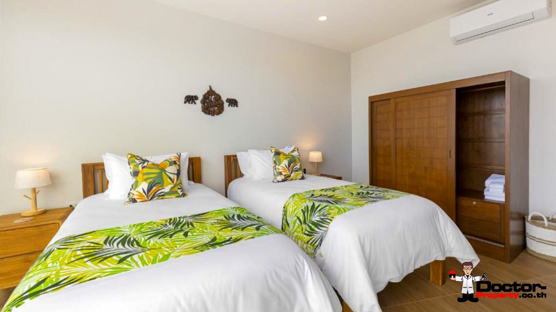 New Luxury 5 Bedroom Pool Villa with Stunning Sea View in Bo Phut, Koh Samui – For Sale