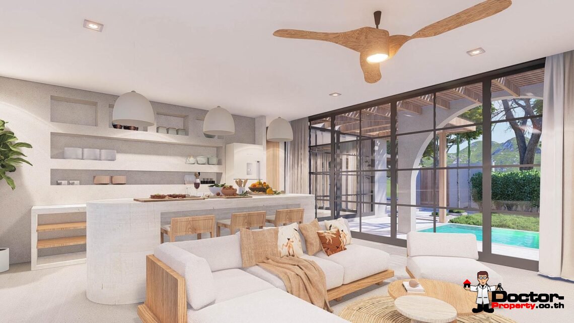 Tropical 3 Bedroom Pool Villa in Taling Ngam, Koh Samui – For Sale