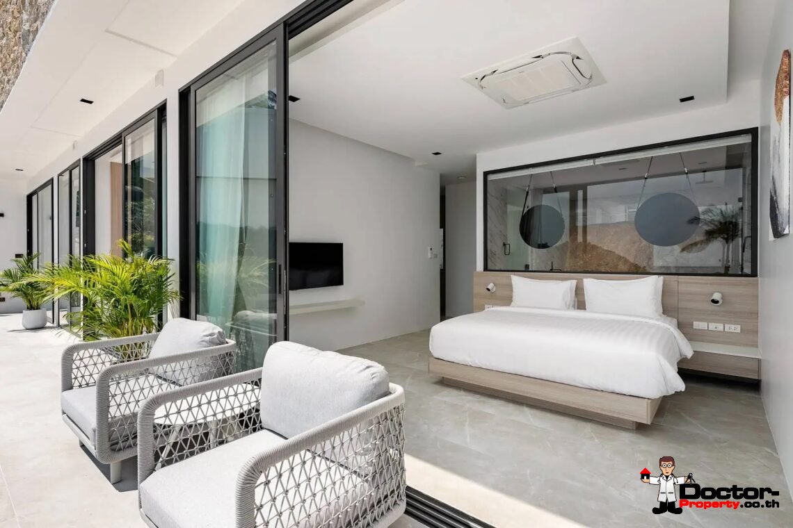 New Luxury 3 Bedroom Pool Villa with Sea View in Chaweng Noi, Koh Samui – For Sale