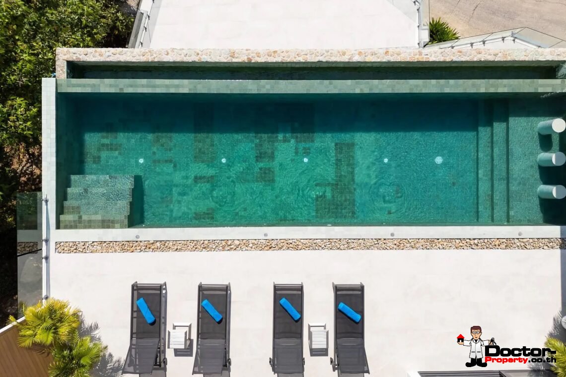 New Luxury 3 Bedroom Pool Villa with Sea View in Chaweng Noi, Koh Samui – For Sale
