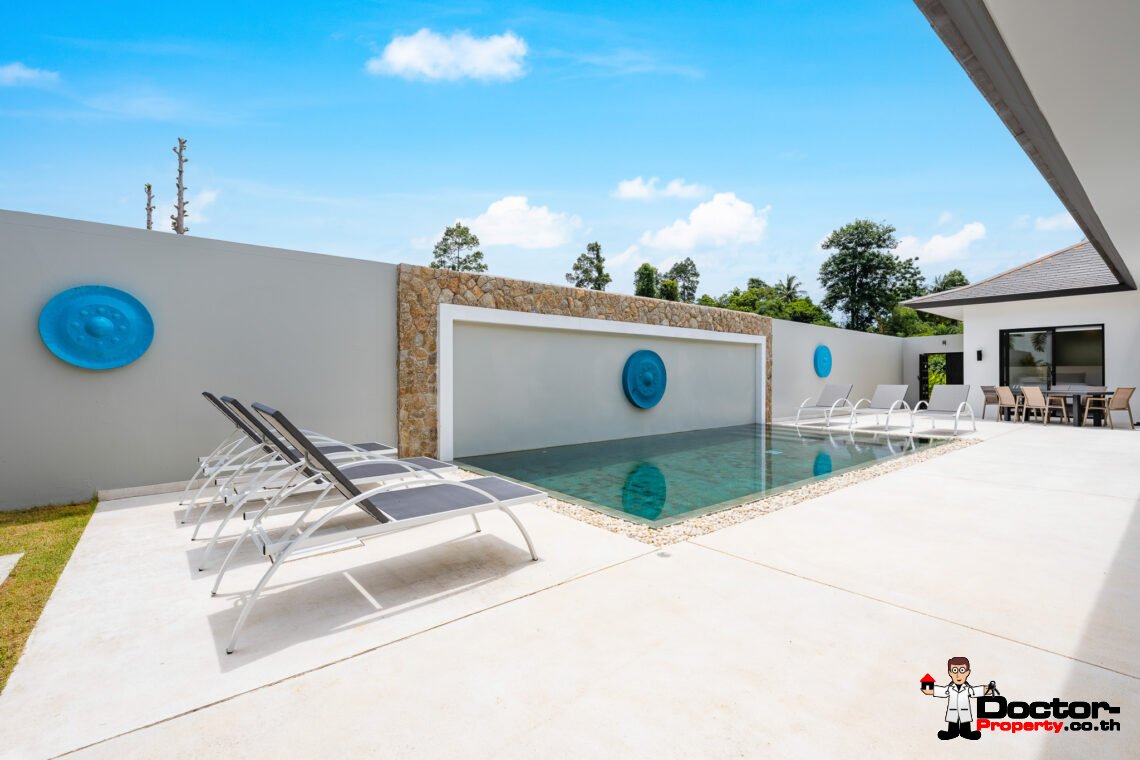 Modern 3 Bedroom Private Pool Villa in Mae Nam, Koh Samui – For Sale
