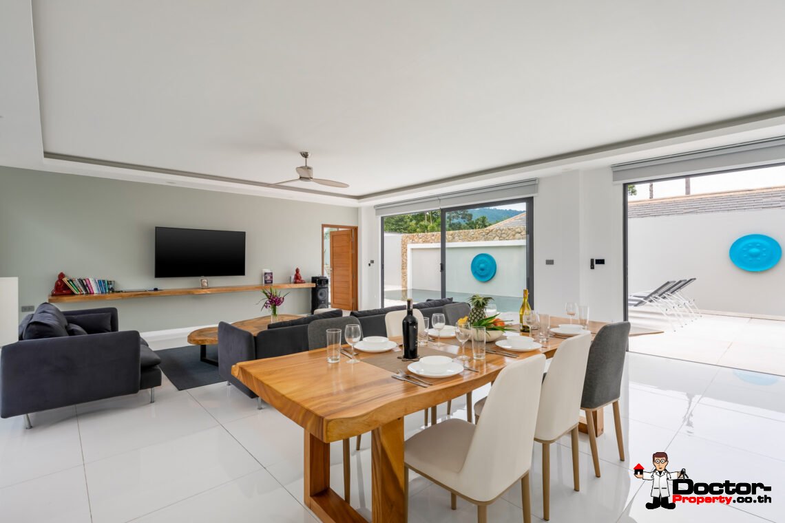 Modern 3 Bedroom Private Pool Villa in Mae Nam, Koh Samui – For Sale