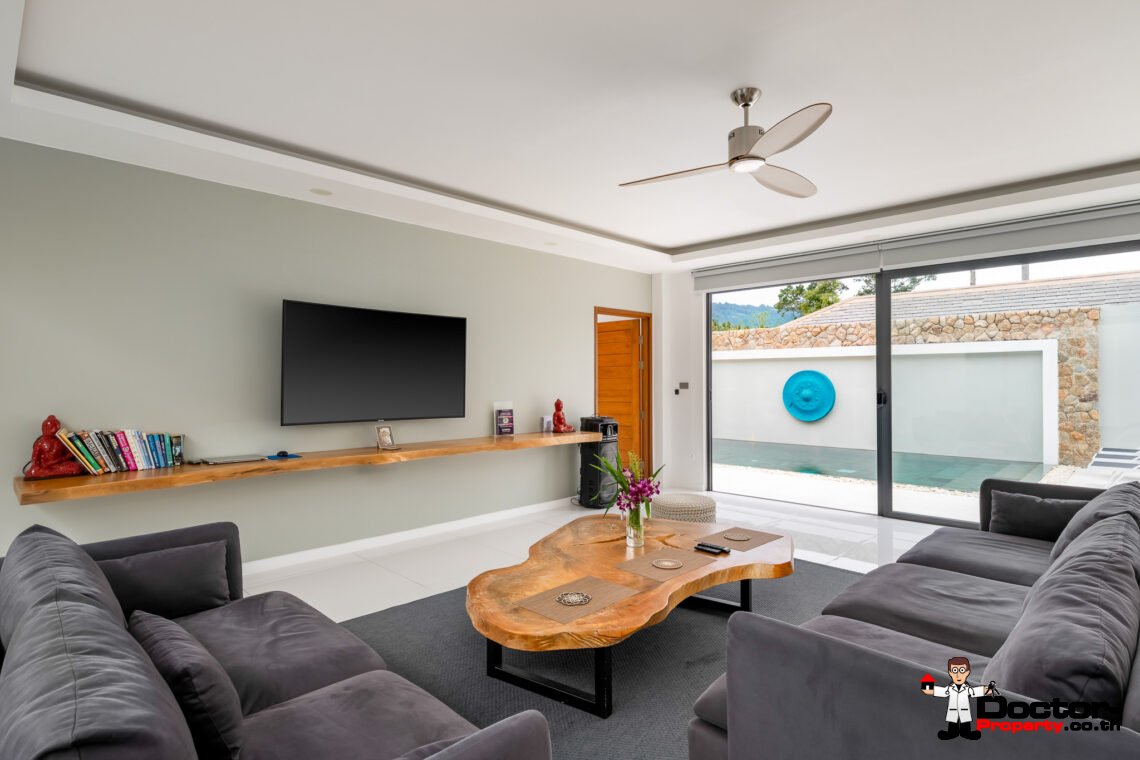 Modern 3 Bedroom Private Pool Villa in Mae Nam, Koh Samui – For Sale