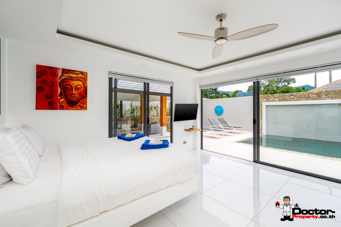 Modern 3 Bedroom Private Pool Villa in Mae Nam, Koh Samui – For Sale