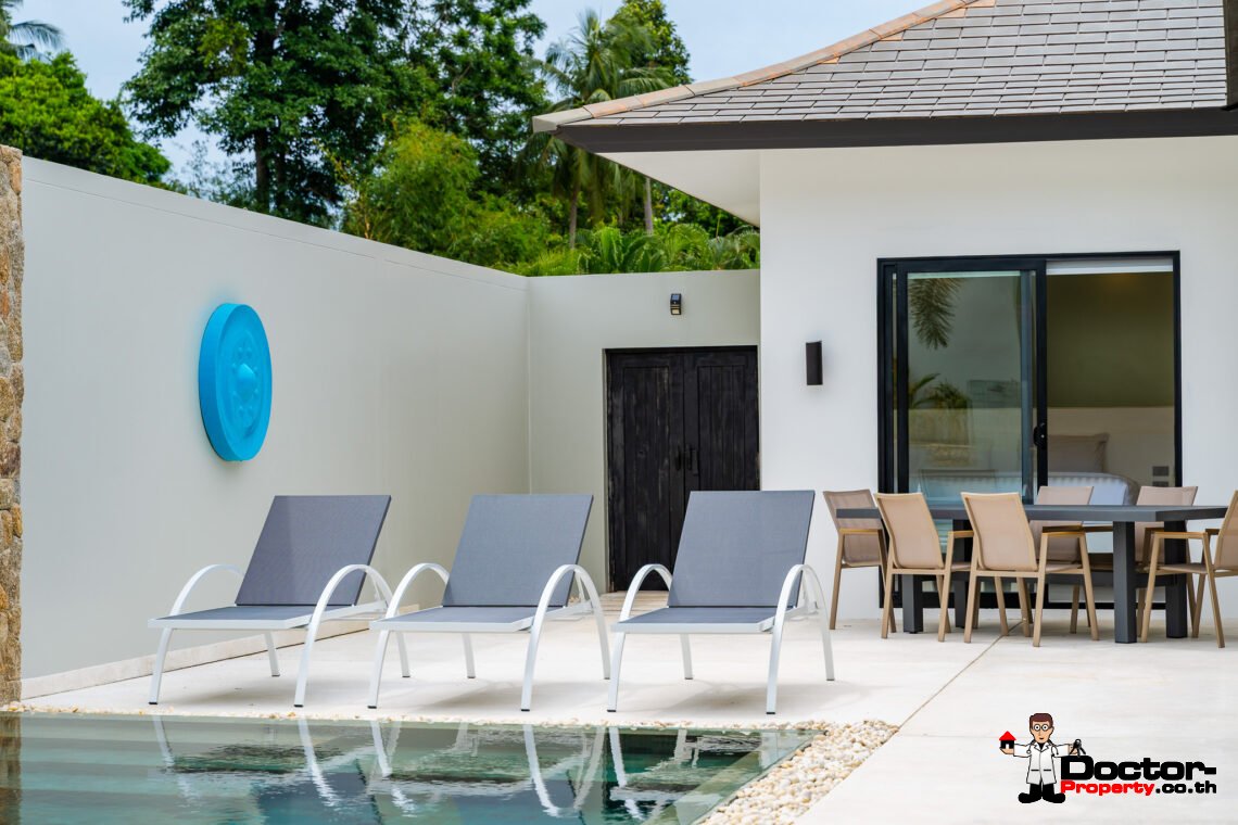 Modern 3 Bedroom Private Pool Villa in Mae Nam, Koh Samui – For Sale
