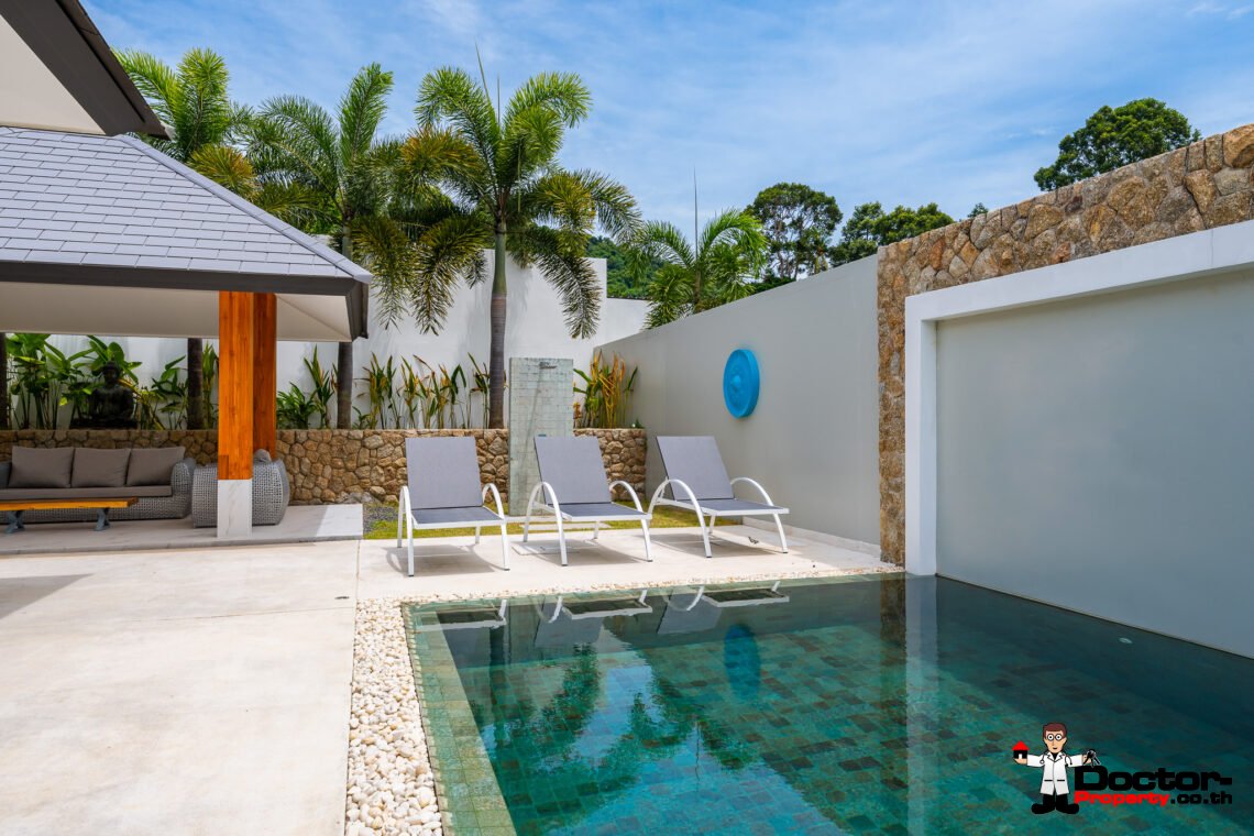 Modern 3 Bedroom Private Pool Villa in Mae Nam, Koh Samui – For Sale