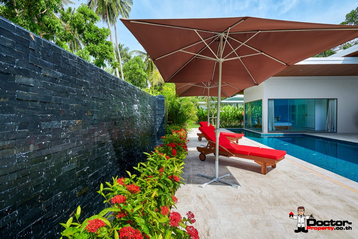 Modern 4 Bedroom with Spacious Garden in Bang Kao, Koh Samui – For Sale