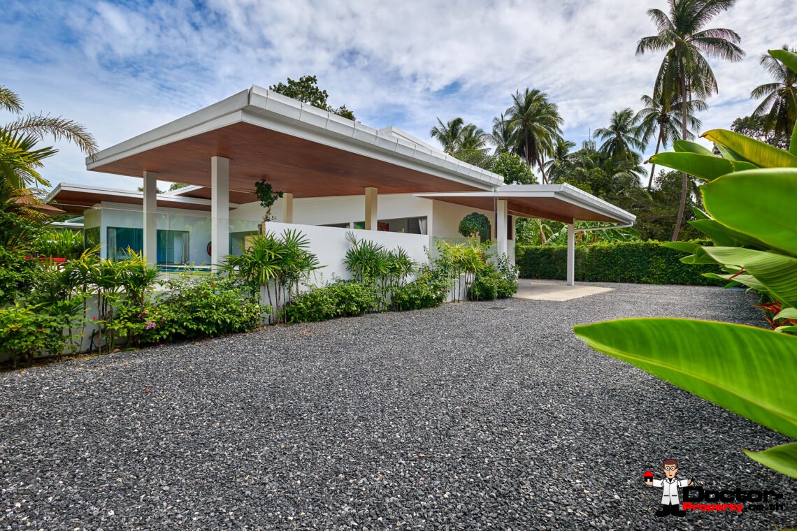 Modern 4 Bedroom with Spacious Garden in Bang Kao, Koh Samui – For Sale