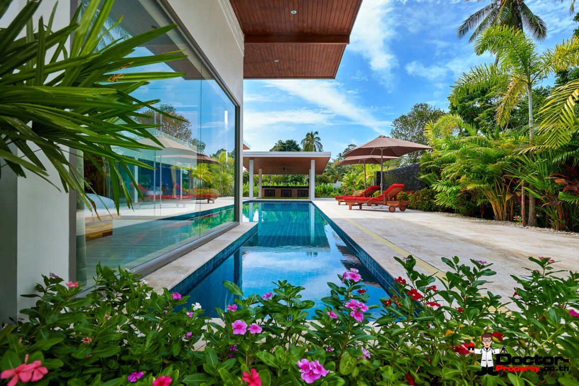 Modern 4 Bedroom with Spacious Garden in Bang Kao, Koh Samui – For Sale