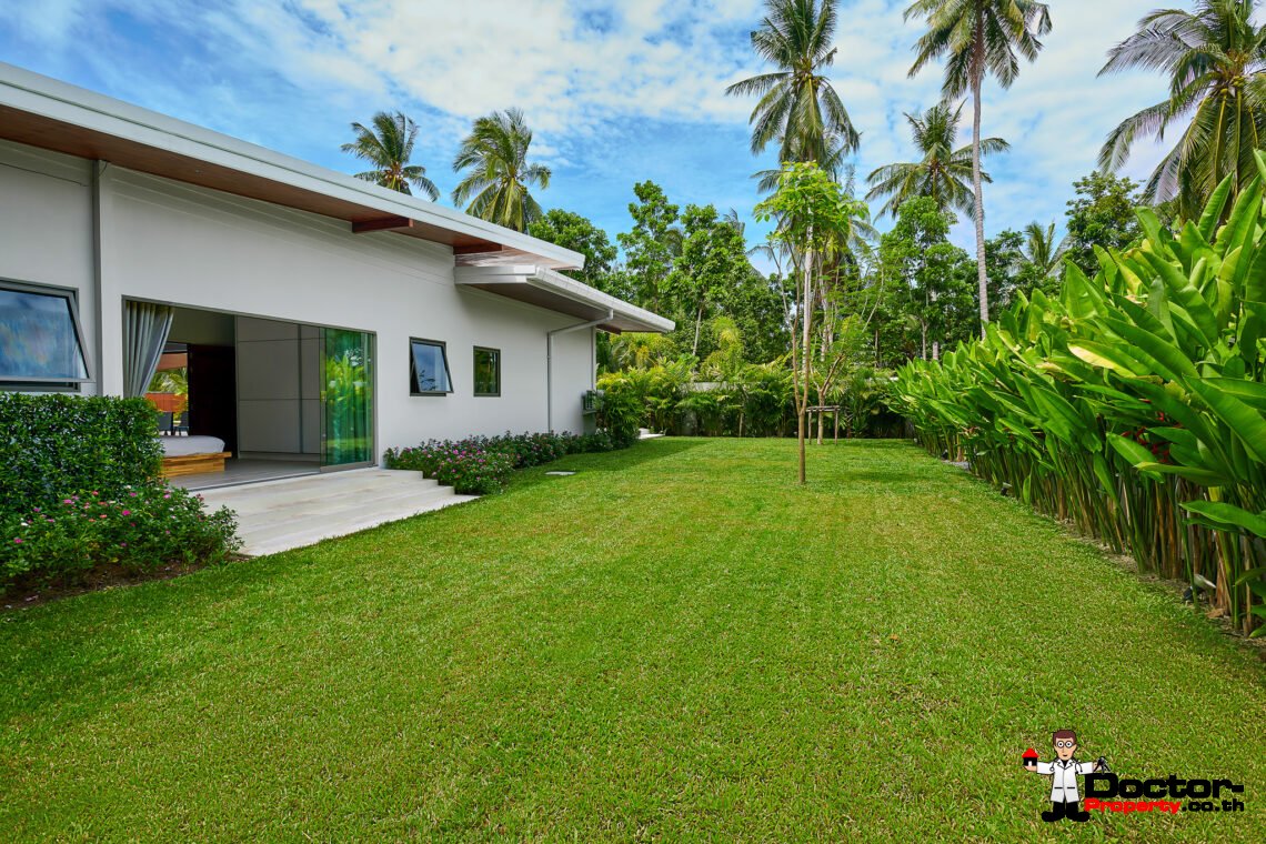 Modern 4 Bedroom with Spacious Garden in Bang Kao, Koh Samui – For Sale