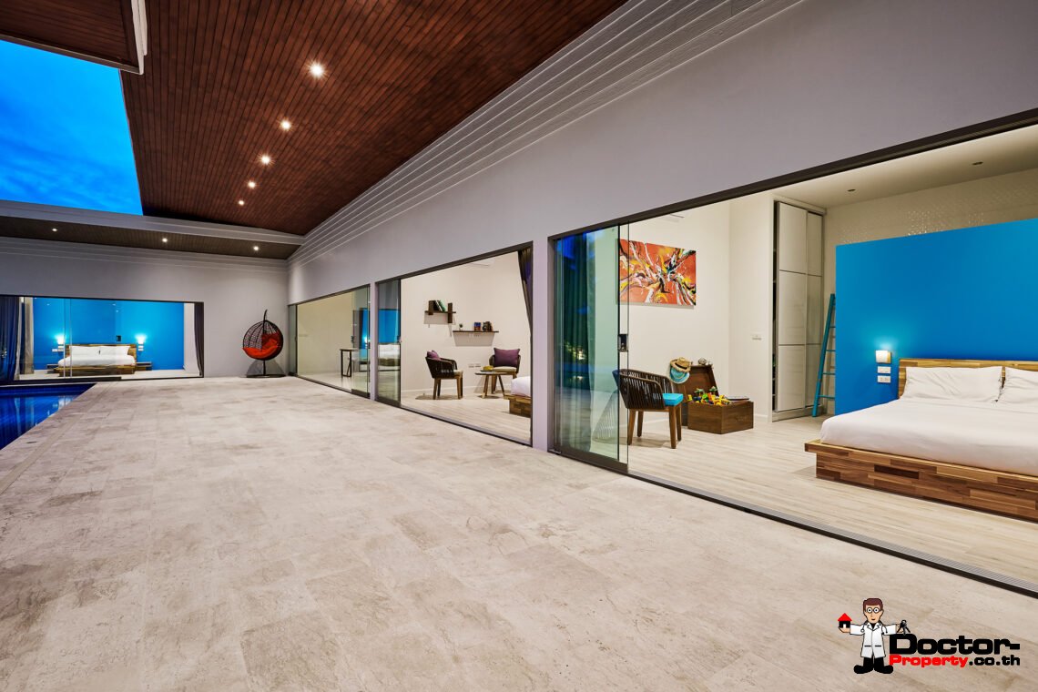 Modern 4 Bedroom with Spacious Garden in Bang Kao, Koh Samui – For Sale