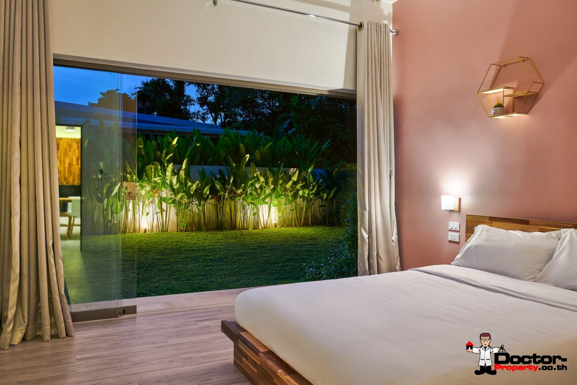 Modern 4 Bedroom with Spacious Garden in Bang Kao, Koh Samui – For Sale