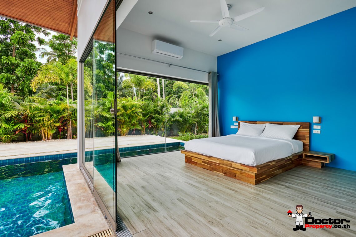 Modern 4 Bedroom with Spacious Garden in Bang Kao, Koh Samui – For Sale