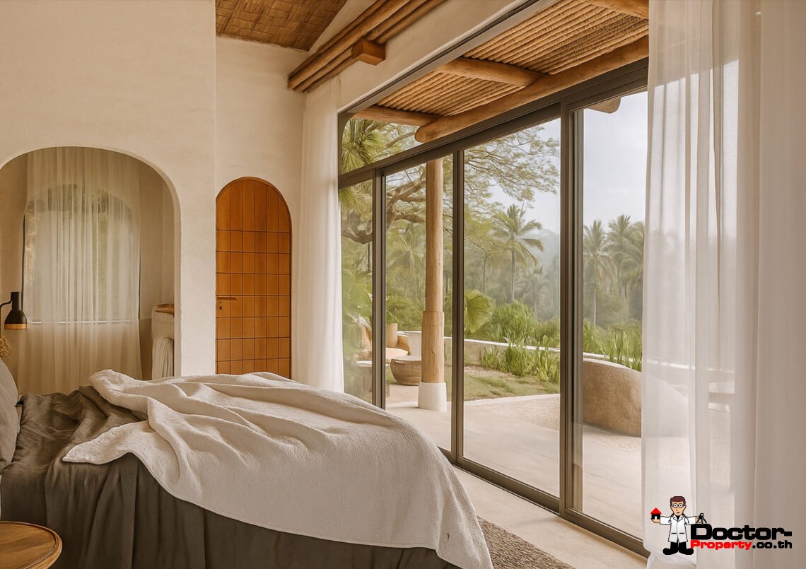 Modern Boho 3 Bedroom Pool Villa in Bang Por, Koh Samui – For Sale