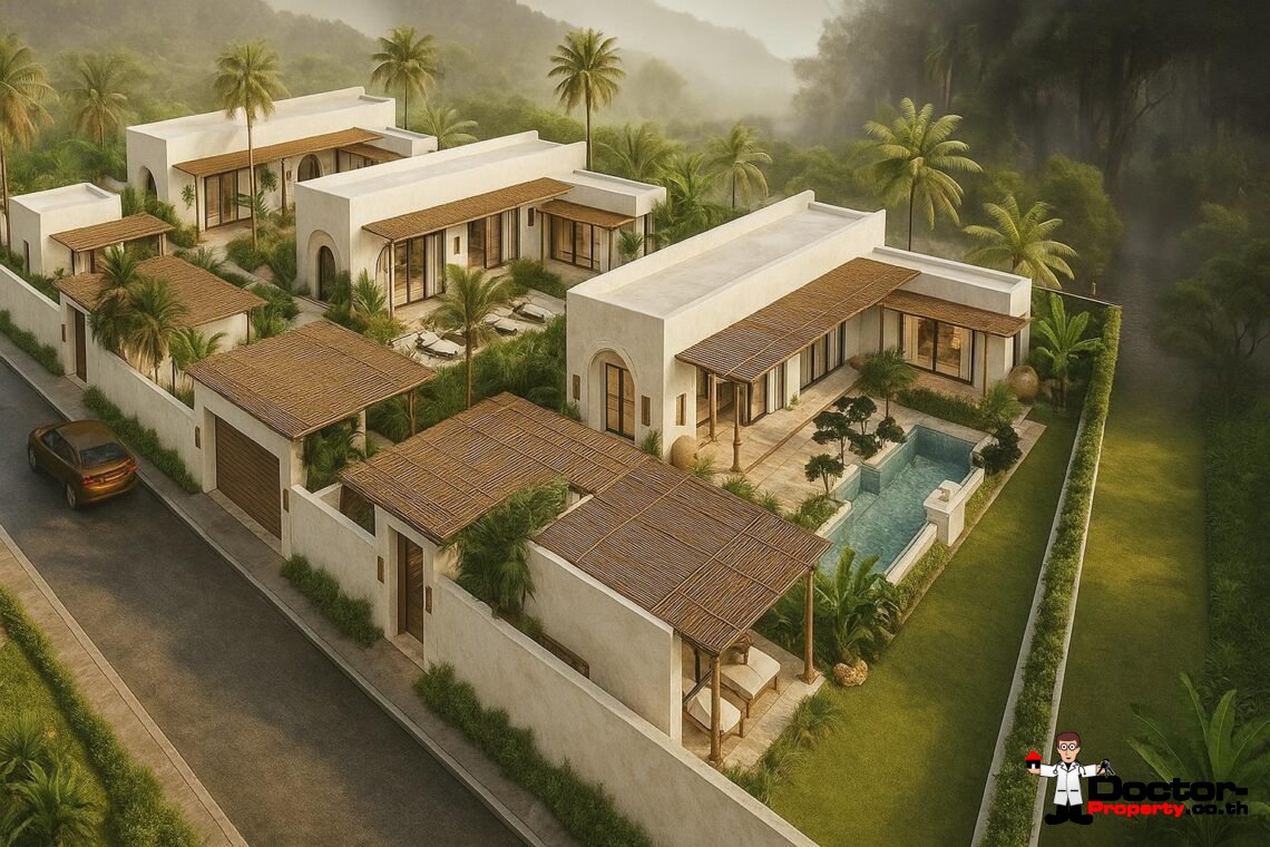 Modern Boho 3 Bedroom Pool Villa in Bang Por, Koh Samui – For Sale