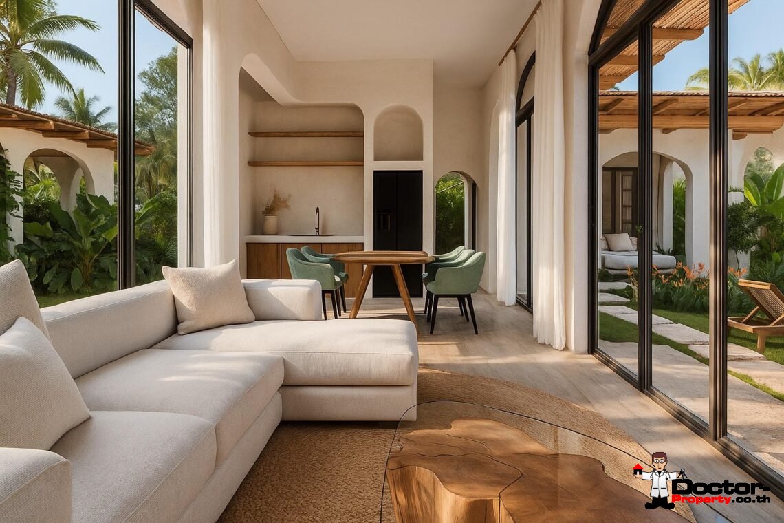 Modern Boho 3 Bedroom Pool Villa in Bang Por, Koh Samui – For Sale