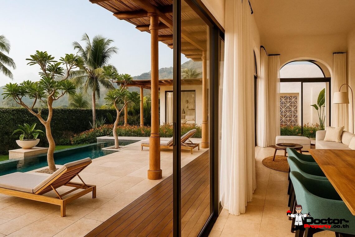 Modern Boho 3 Bedroom Pool Villa in Bang Por, Koh Samui – For Sale