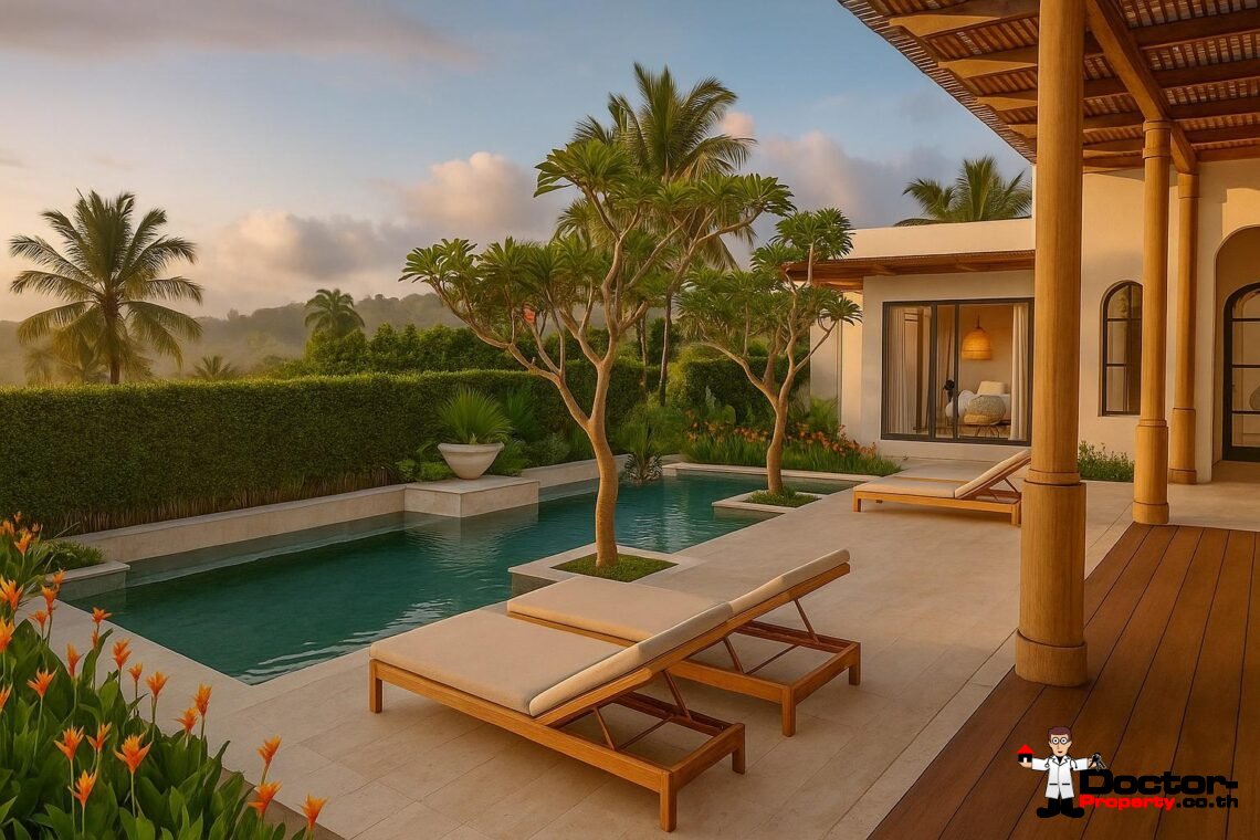 Modern Boho 3 Bedroom Pool Villa in Bang Por, Koh Samui – For Sale