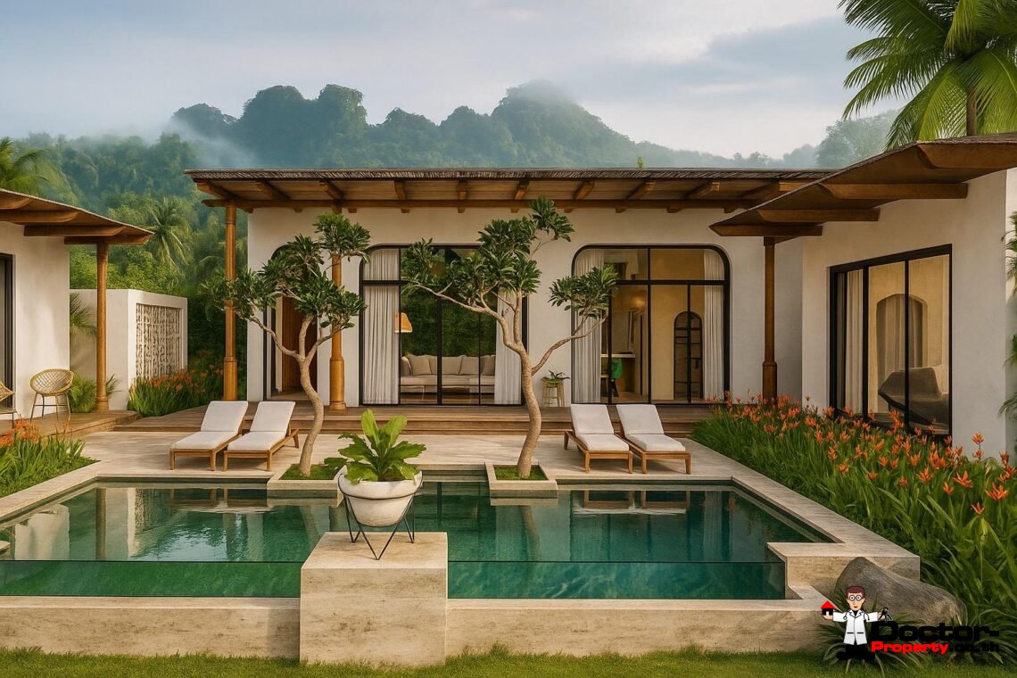 Modern Boho 3 Bedroom Pool Villa in Bang Por, Koh Samui – For Sale