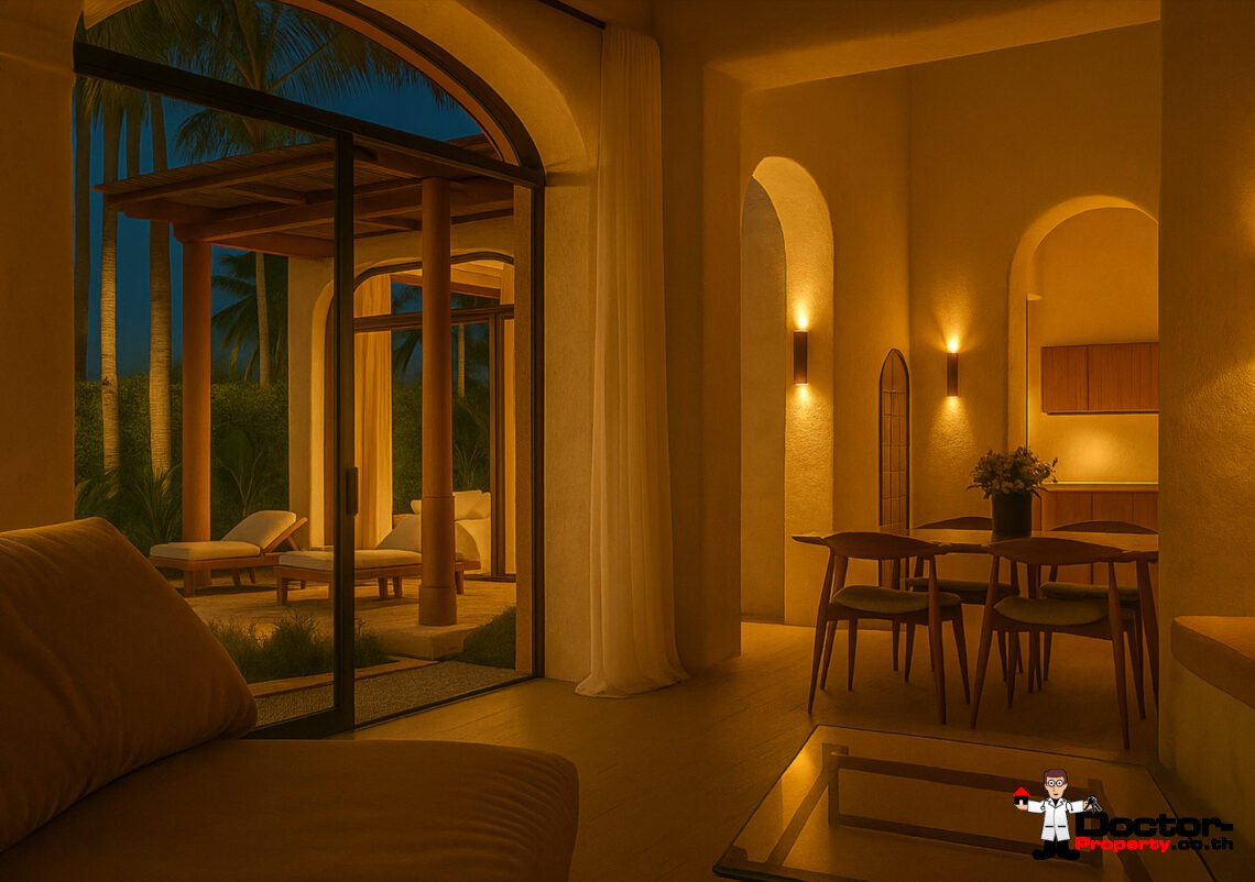 Modern Boho 3 Bedroom Pool Villa in Bang Por, Koh Samui – For Sale