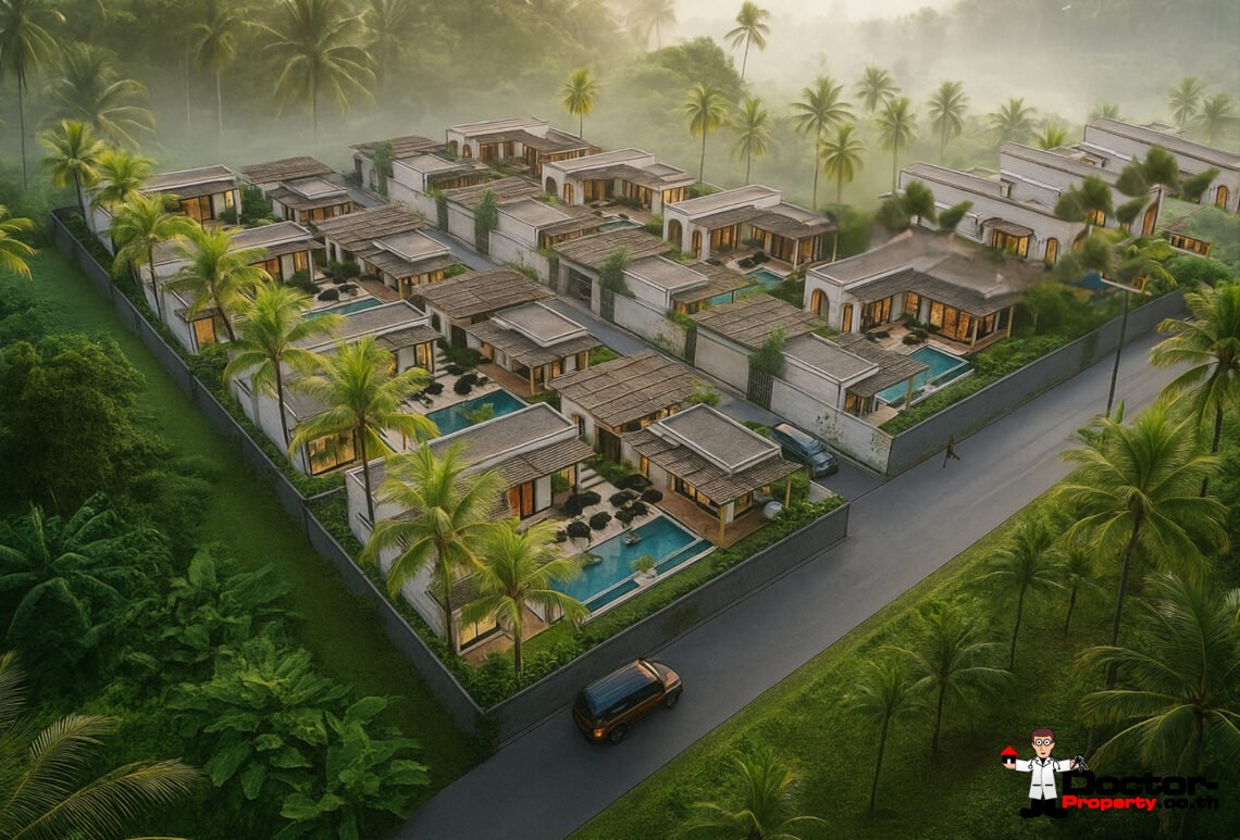 Modern Boho 3 Bedroom Pool Villa in Bang Por, Koh Samui – For Sale