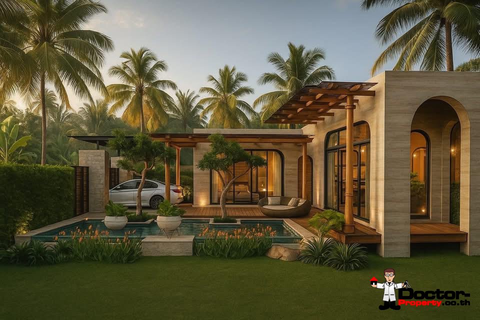 Modern Boho 1-2 Bedroom Pool Villa in Bang Por, Koh Samui – For Sale