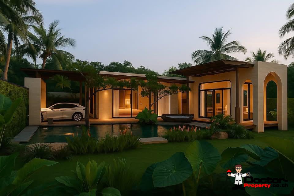 Modern Boho 1-2 Bedroom Pool Villa in Bang Por, Koh Samui – For Sale