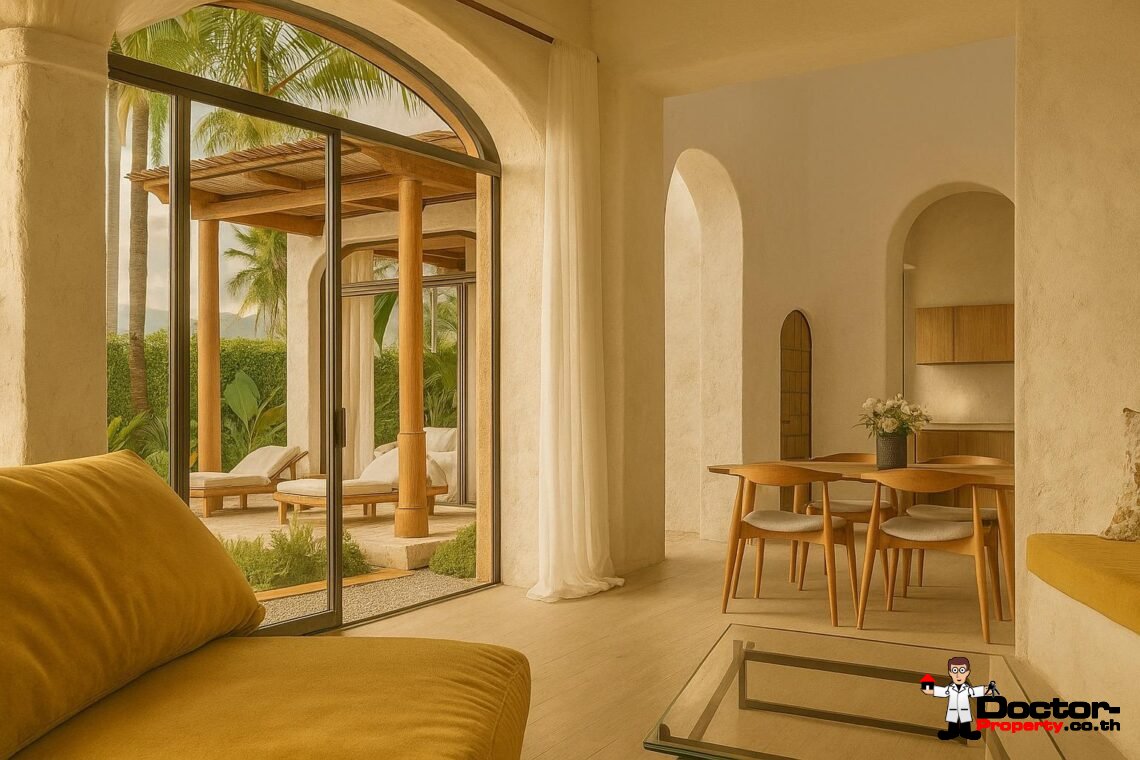 Modern Boho 2 Bedroom Pool Villa in Bang Por, Koh Samui – For Sale