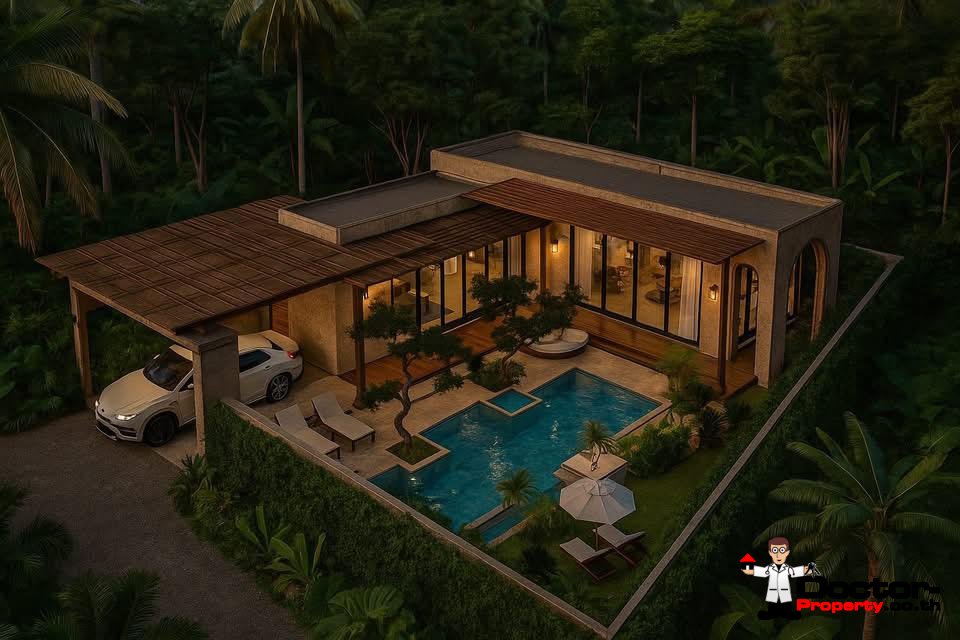 Modern Boho 1-2 Bedroom Pool Villa in Bang Por, Koh Samui – For Sale