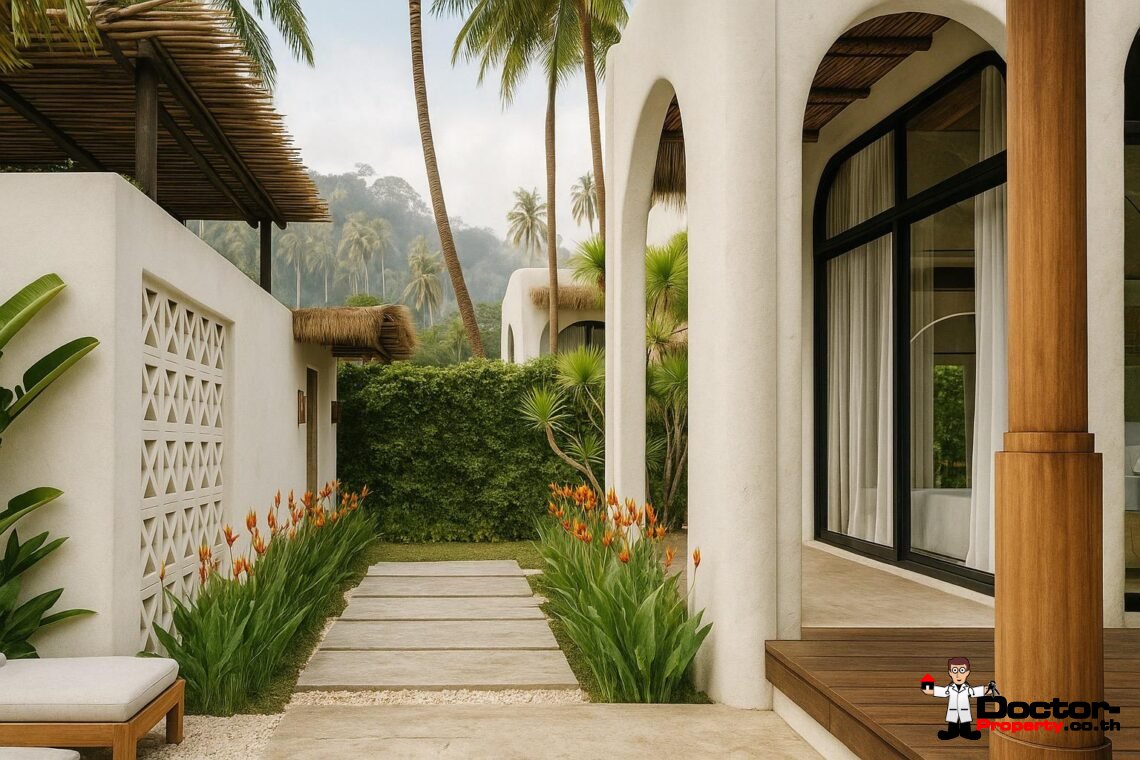 Modern Boho 2 Bedroom Pool Villa in Bang Por, Koh Samui – For Sale