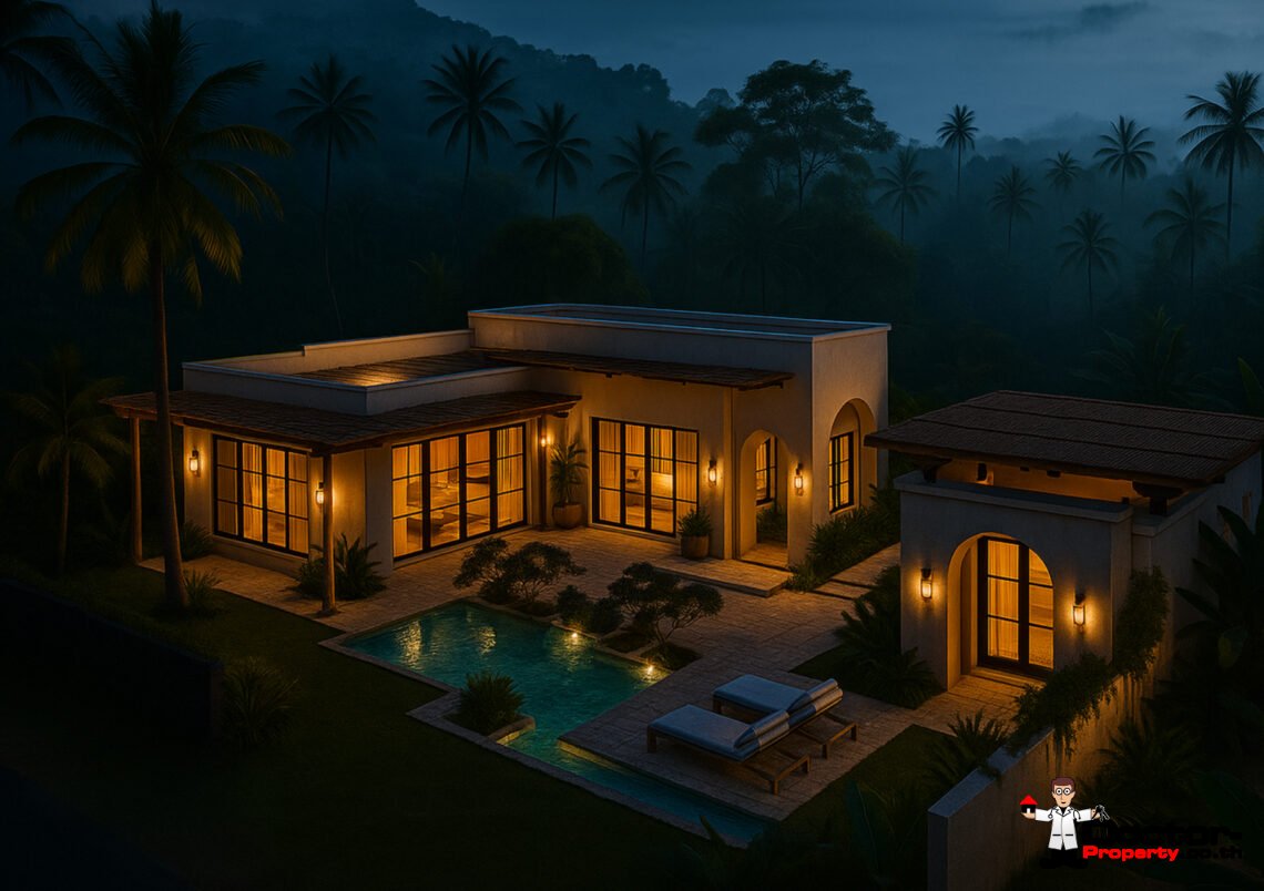 Modern Boho 2 Bedroom Pool Villa in Bang Por, Koh Samui – For Sale