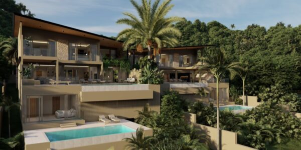 Luxury 4 Bedroom Pool Villa with Partial Sea View in Bo Phut, Koh Samui – For Sale