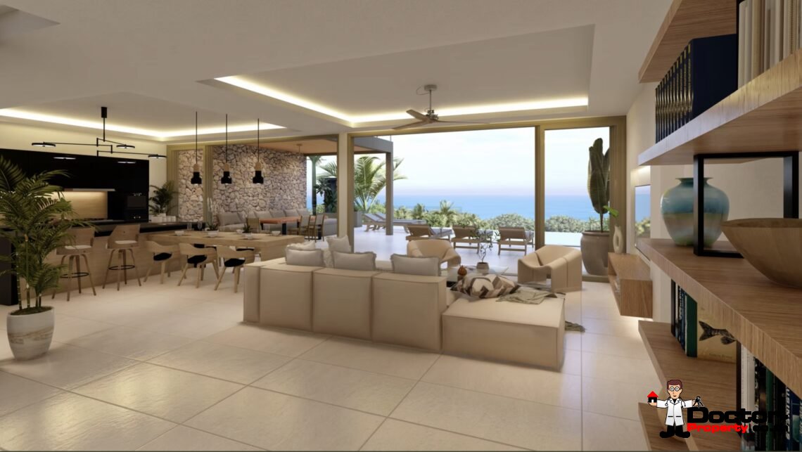 Luxury 4 Bedroom Pool Villa with Partial Sea View in Bo Phut, Koh Samui – For Sale