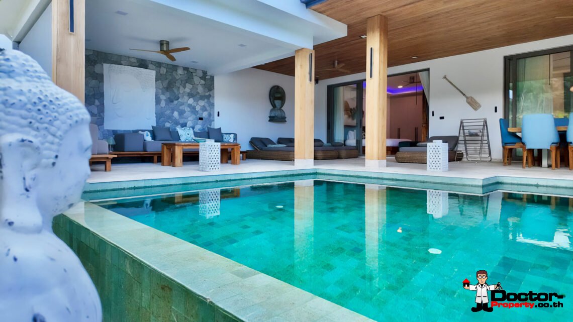 Modern 5 Bedroom Pool Villa in Lamai, Koh Samui – For Sale