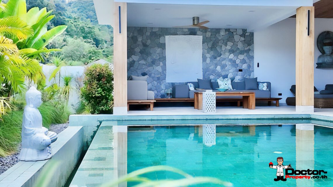 Modern 5 Bedroom Pool Villa in Lamai, Koh Samui – For Sale