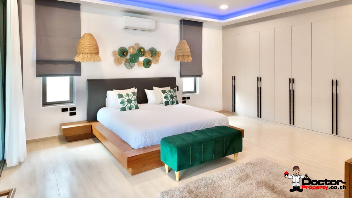 Modern 5 Bedroom Pool Villa in Lamai, Koh Samui – For Sale