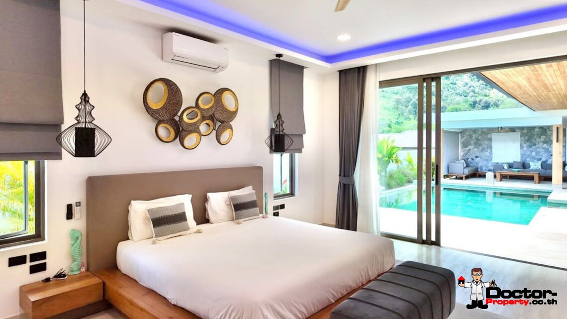 Modern 5 Bedroom Pool Villa in Lamai, Koh Samui – For Sale