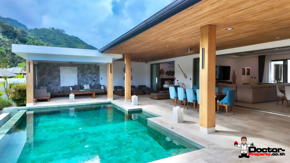 Modern 5 Bedroom Pool Villa in Lamai, Koh Samui – For Sale