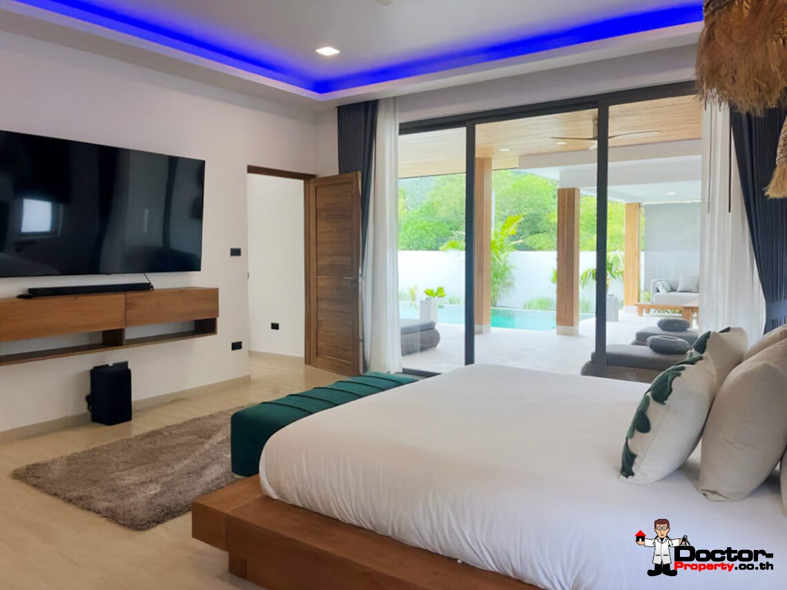 Modern 5 Bedroom Pool Villa in Lamai, Koh Samui – For Sale