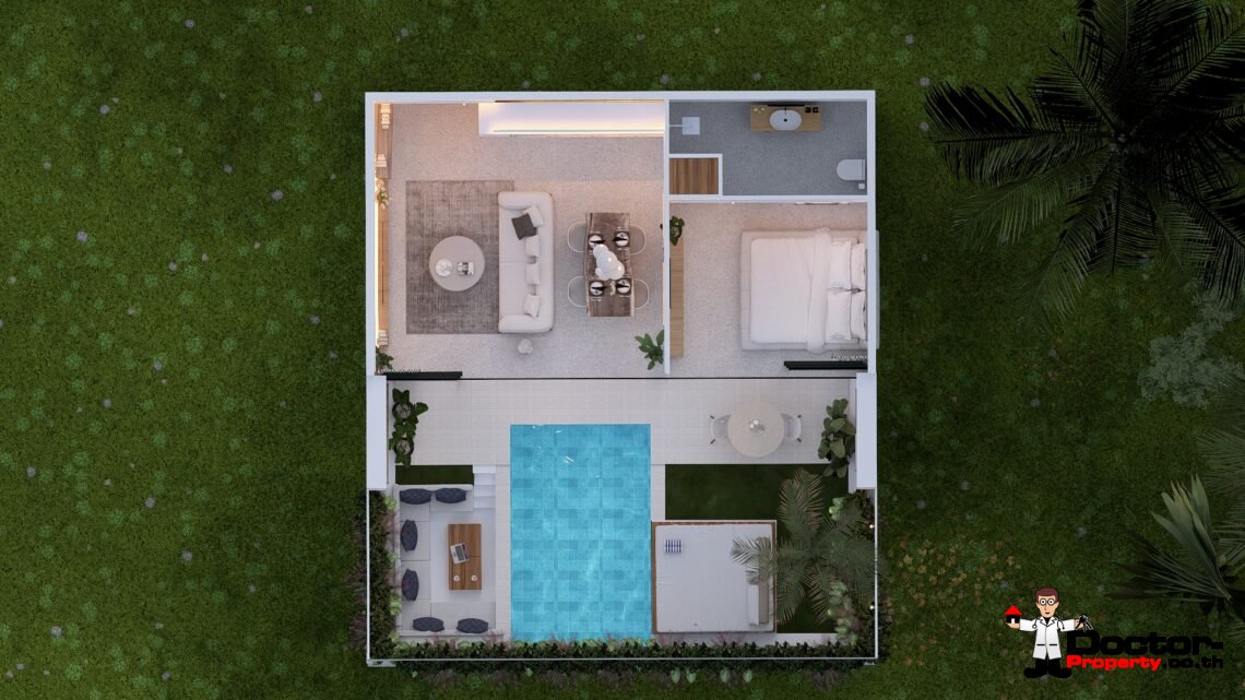 1 Bedroom Pool Villa in Chaweng, Koh Samui – For Sale