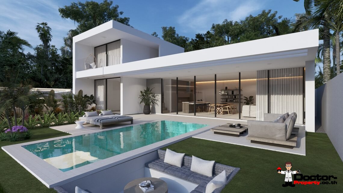 Modern 2 Bedroom Pool Villa in Chaweng, Koh Samui – For Sale