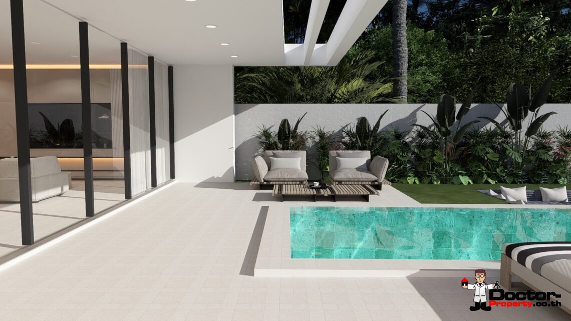 Modern 2 Bedroom Pool Villa in Chaweng, Koh Samui – For Sale