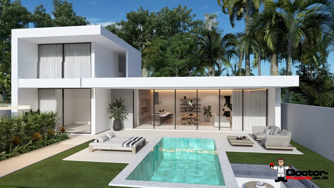 Modern 2 Bedroom Pool Villa in Chaweng, Koh Samui – For Sale