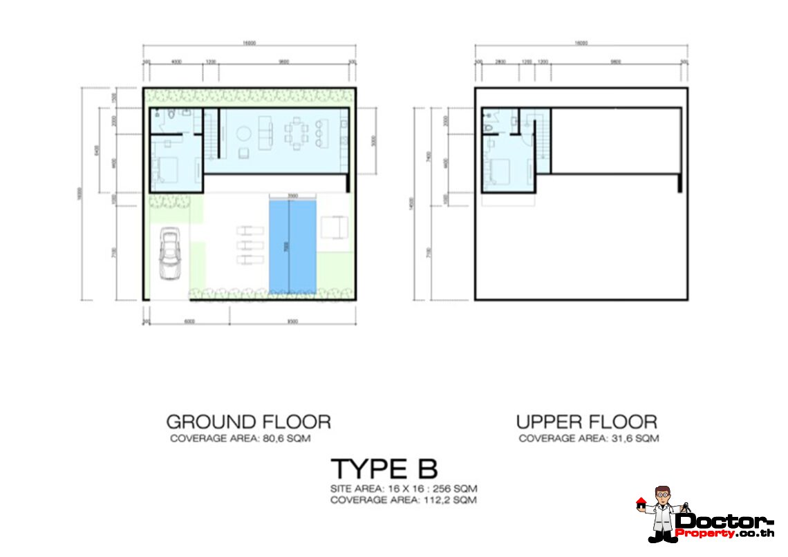 Modern 2 Bedroom Pool Villa in Chaweng, Koh Samui – For Sale