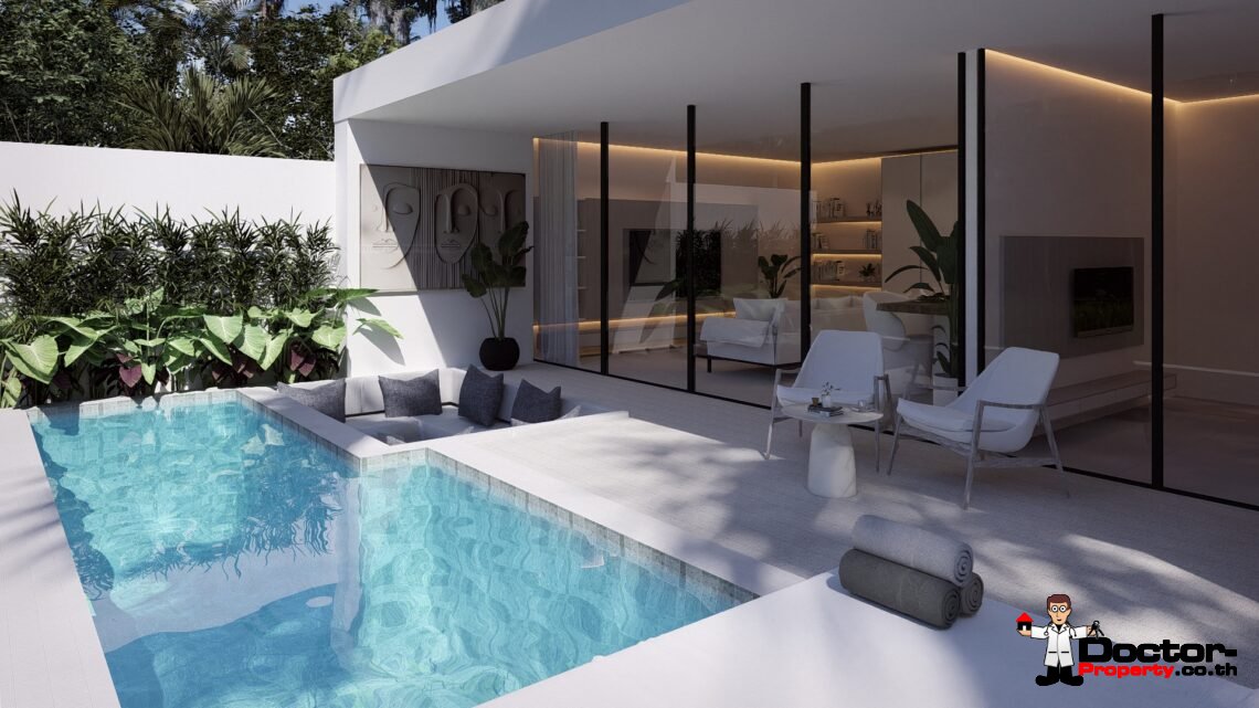 Modern 1 Bedroom Pool Villa in Chaweng, Koh Samui – For Sale