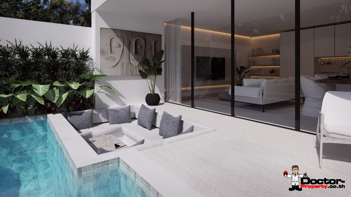 Modern 1 Bedroom Pool Villa in Chaweng, Koh Samui – For Sale