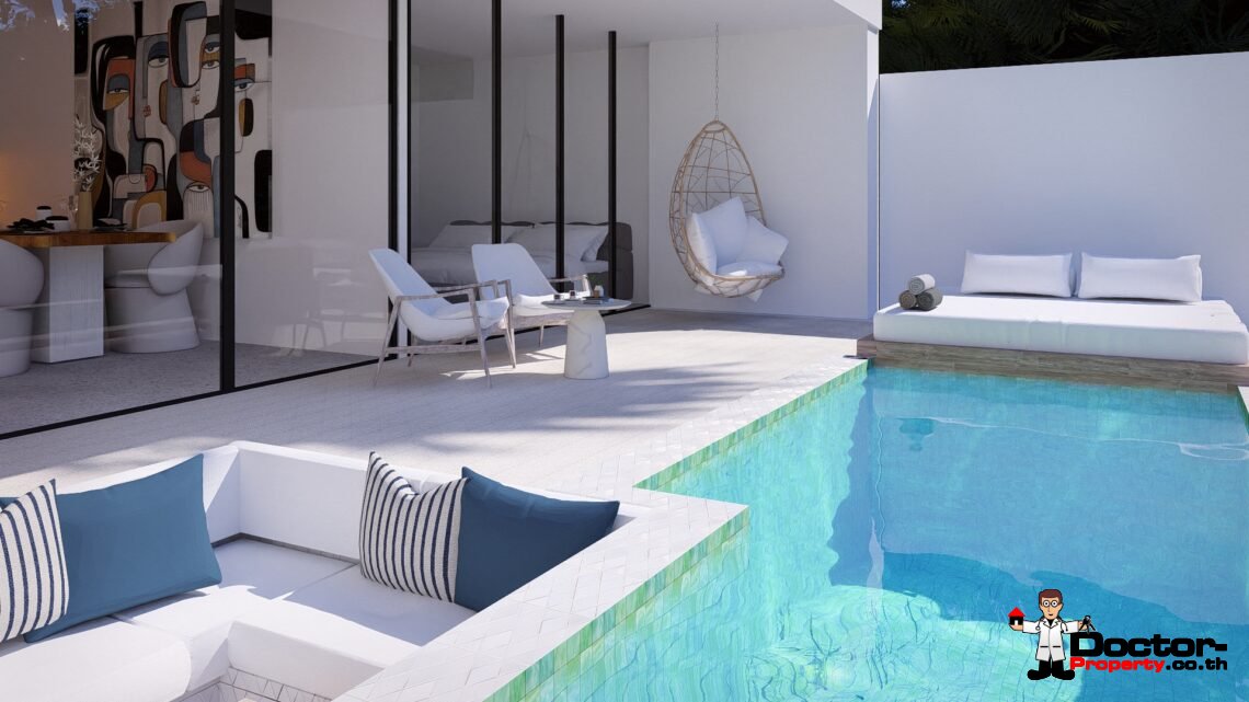 Modern 1 Bedroom Pool Villa in Chaweng, Koh Samui – For Sale