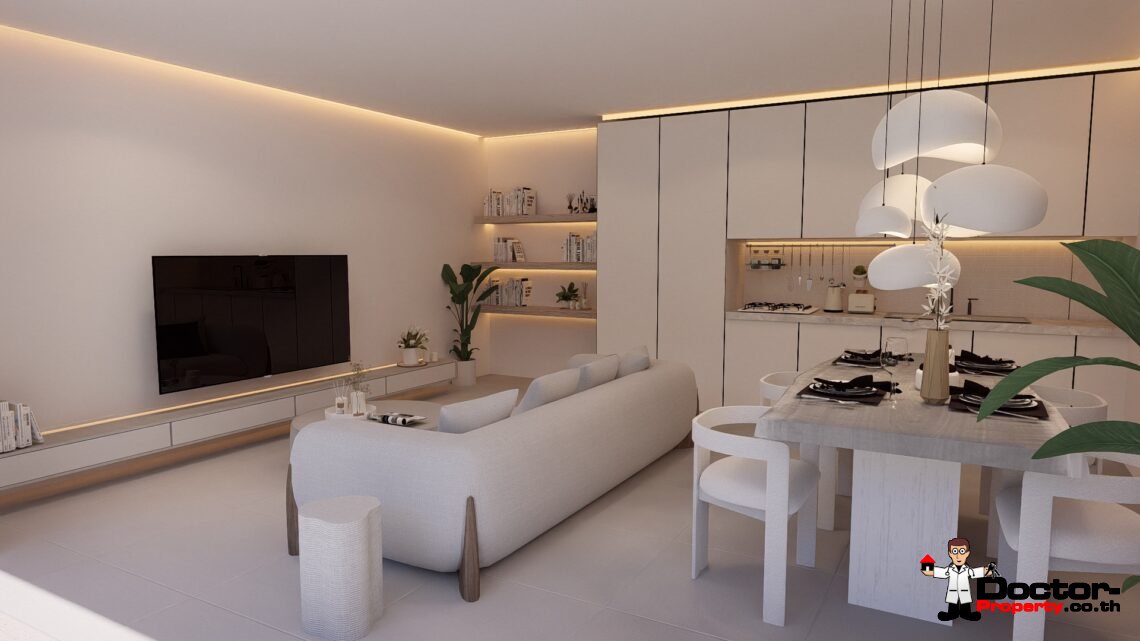 Modern 1 Bedroom Pool Villa in Chaweng, Koh Samui – For Sale