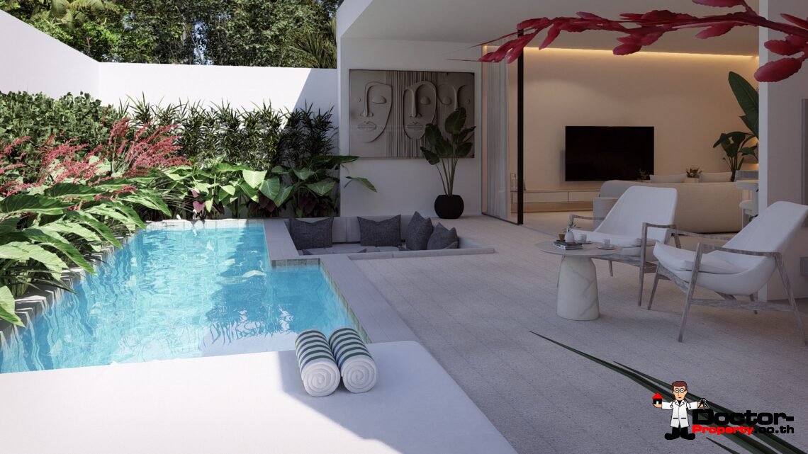 Modern 1 Bedroom Pool Villa in Chaweng, Koh Samui – For Sale